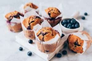 Muffins de chocolate con arándanos con robot de cocina Kenwood KCook Multi