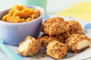 Nuggets de pollo con cereales con robot de cocina Moulinex Clickchef